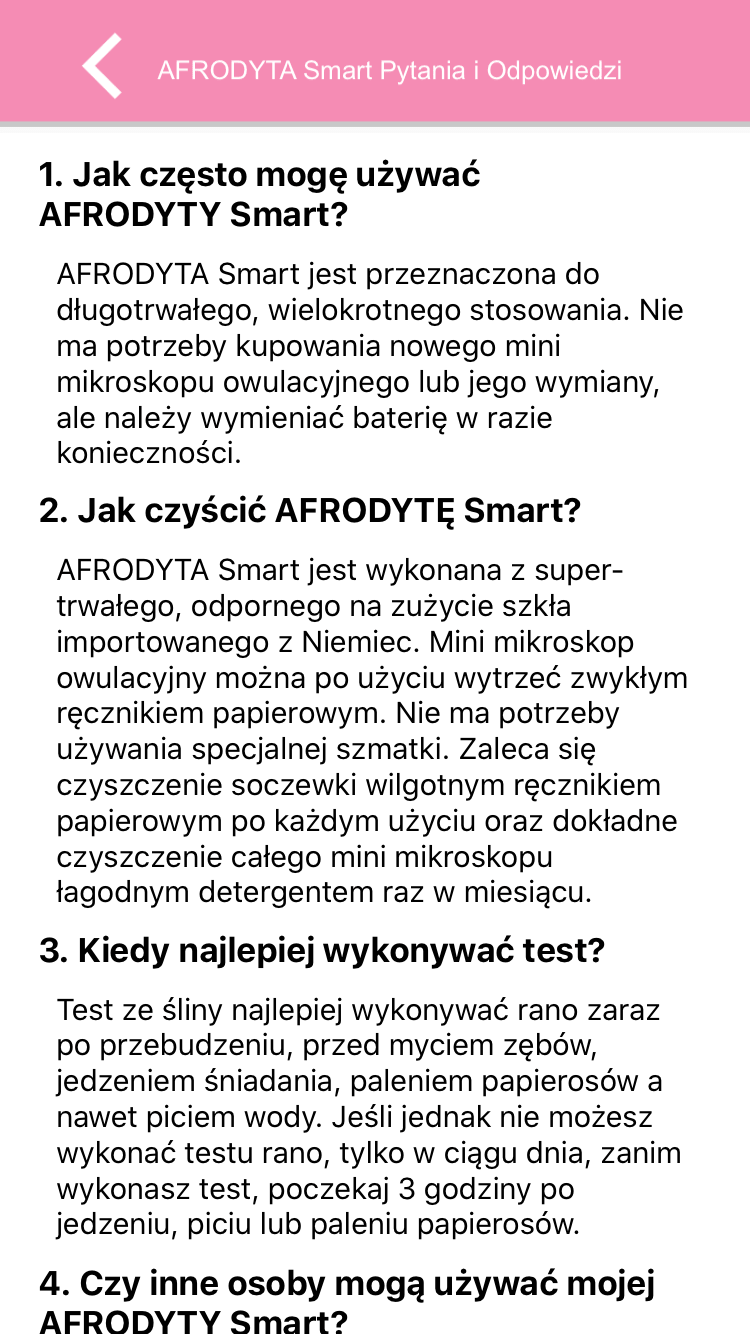 test owulacyjny, Monitor płodności Test Owulacyjny na ślinę na smartfon AFRODYTA Smart